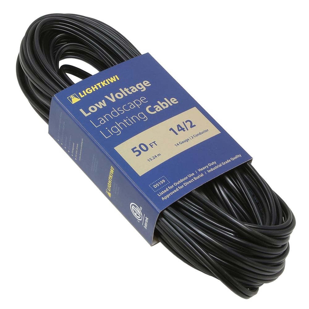 Lightkiwi 14AWG 2Conductor Direct Burial Wire for Low Voltage