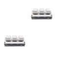 thumbnail image 3 of Seitruly Oficina en casa 3 botones pegar teclado para juegos portátil USB Mini teclado Multimedia programable teclado PC de escritorio Blanco 2Conjunto, 3 of 6