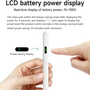 Stylus Pen for iPad 2025-2018 with LED Power Display Fast Charge,Palm Rejection Pencil for iPad 10/9/8/7/6th,11th A16,Air 11/13 M2/M3,Pro 11/13 M4,Pro 12.9,Air 5/4/3,Mini 7/6/5(white)