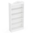 thumbnail image 4 of Resenkos Bookshelf, Storage Shelf, Bookcase,72" Modern Bookshelf, Freestanding Etagere Bookcase with Storage Shelves,White, 4 of 5