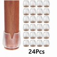 thumbnail image 1 of 24pcs Silicone Chair Caps Table Foot Pads For Round 21-25mm Bottom Non-slip Furniture Covers Socks Floor Protectors Foot Pad Betterlifefg, 1 of 5