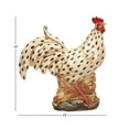 thumbnail image 4 of DecMode 14" Spotted Indoor Outdoor Rooster Garden Sculpture with Black and Red Accents, 4 of 17