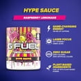 thumbnail image 5 of G Fuel Hype Sauce Energy Powder, Sugar Free, Clean Caffeine Focus Supplement, Water Mix, Raspberry Lemonade Flavor, Focus Amino, Vitamin + Antioxidants Blend, 9.8 oz (40 Servings), 5 of 5