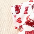 thumbnail image 6 of Yufatyle Toddler Baby Boy Valentines Outfit Short Sleeve Heart Print Bowtie Shirt Pockets Shorts Set for Kids 6M-4T, 6 of 8