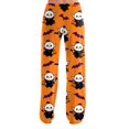 thumbnail image 5 of IYYVV Halloween Pajama Pants for Women Stretch Drawstring Lounge Pants Casual Pumpkin Printed Wide Leg Pjs Bottoms Orange S, 5 of 5