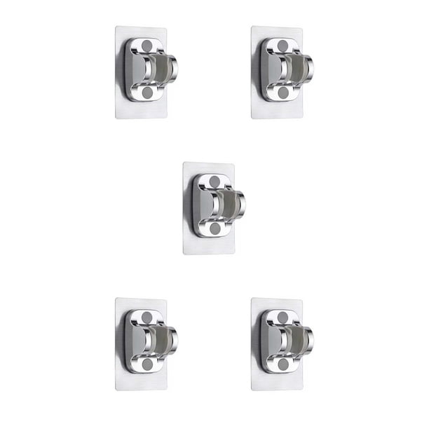 Moyic Soporte de pared para cabezal de ducha, placa Base fija, rociador ajustable sin pinchazos, accesorio para baño y habitación Type5 NO5