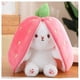 thumbnail image 1 of Conejos Muppet Juguetes Reversible Zanahorias Strawberrys Conejito Almohada Peluche Muñeca Para Niños Niñas, 1 of 4