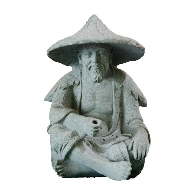 veasfak Aquarium Ancient Chinese Poetry Characters Statue Moderate