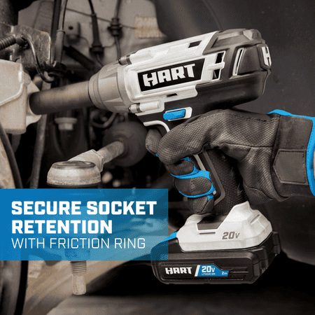 HART 20-VOLT 1/2-INCH BATTERY-POWERED IMPACT WRENCH (BATTERY NOT INCLUDED)