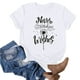 thumbnail image 2 of Blusas de Manga Corta para las Mujeres Divertida Impresión Cuello Redondo Camiseta Vintage, Blusas de Primavera para las Mujeres, 2 of 4