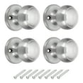 thumbnail image 1 of 4 Pcs Poignées de Porte Factices Rondes Boutons de Porte en Acier Inoxydable Bouton Latéral Sans Rotation Argent, 1 of 7