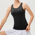 thumbnail image 2 of Aihuaihua Women's Solid Color Athletic Yoga Vest Racerback Sports Tank Top for Workout Running Casual Wear, 2 of 4