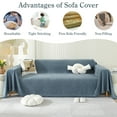 thumbnail image 5 of Chenille Couch Cover Pet Friendly Sofa Cover Washable Reversible Sofa Slipcover for Sectional Sofa, Loveseat, 2 or 3 Cushion Couch, Corner Sofa, Futon Cover, 5 of 12