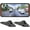 Black, variant on PDZGZ Left and Right Blind spot Side View Backup Camera System for Car with Monitor, Black, 6.25"