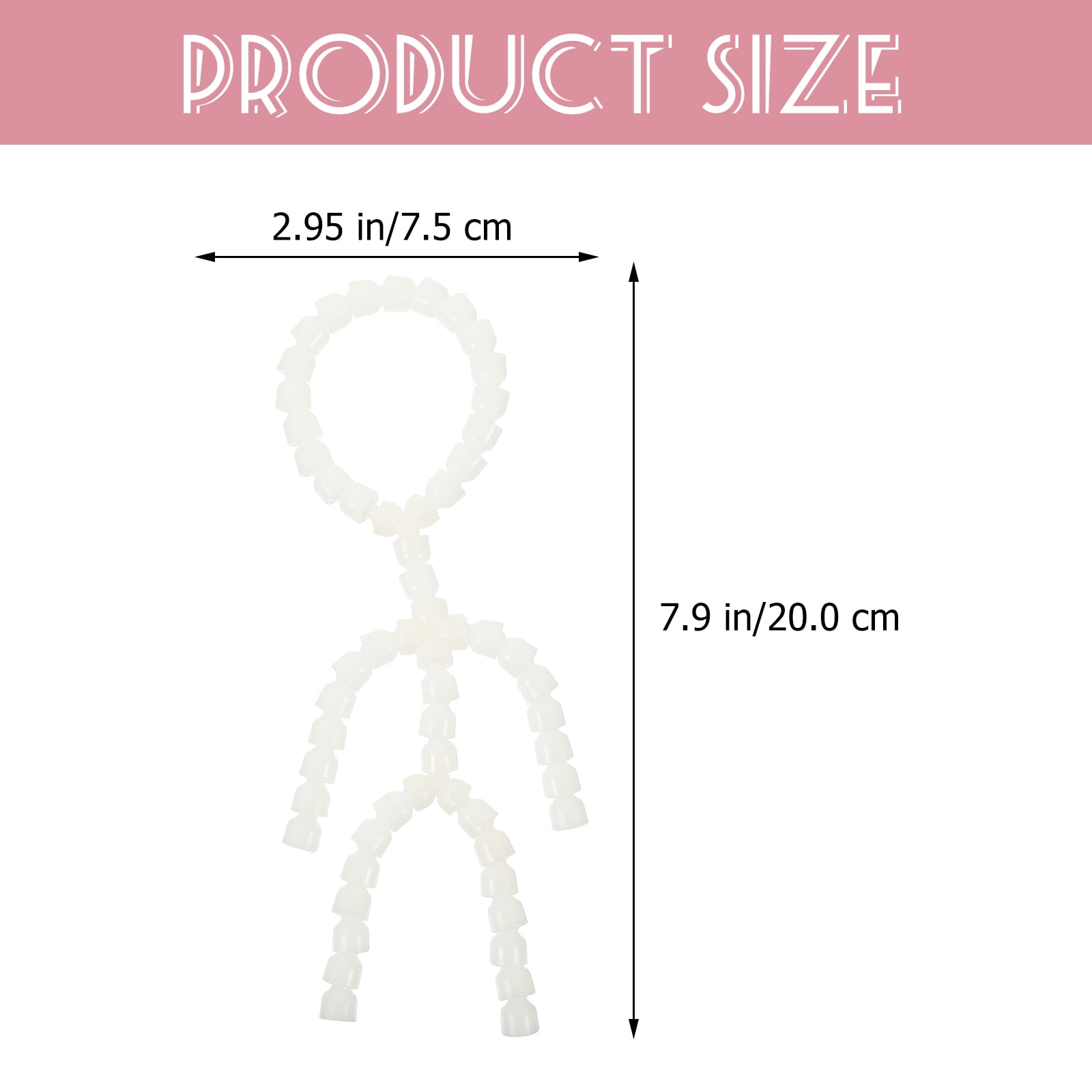 craftshou 180 Pcs 16 mm DIY Plastic Doll Armature Set with Connectors  Joints Moveable Doll Skeleton Body Figure Frame for DIY Dolls Accessory  Crafts
