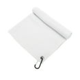thumbnail image 5 of Unique Bargains 1 Pc Absorbent Waffle Pattern Golf Towel 15.75"x15.75" White, 5 of 6