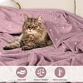 thumbnail image 4 of BNM Polka Dot Plush Soft Fleece Blanket, Twin, Mauve, 4 of 9