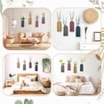 thumbnail image 5 of 4 Pack Wood Wall Planter Indoor Wall Decor Plant Holders Boho Hanging Planter Vases for Modern Farmhouse Living Room Bedroom Rainbow Decor (Morandi Color), 5 of 7