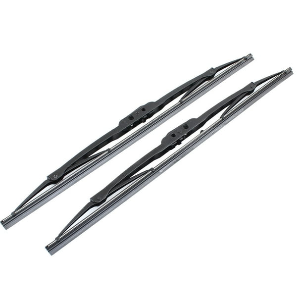 Unique Bargains Universal Rubber Rain Wiper Windshield Blade 16" 2pcs