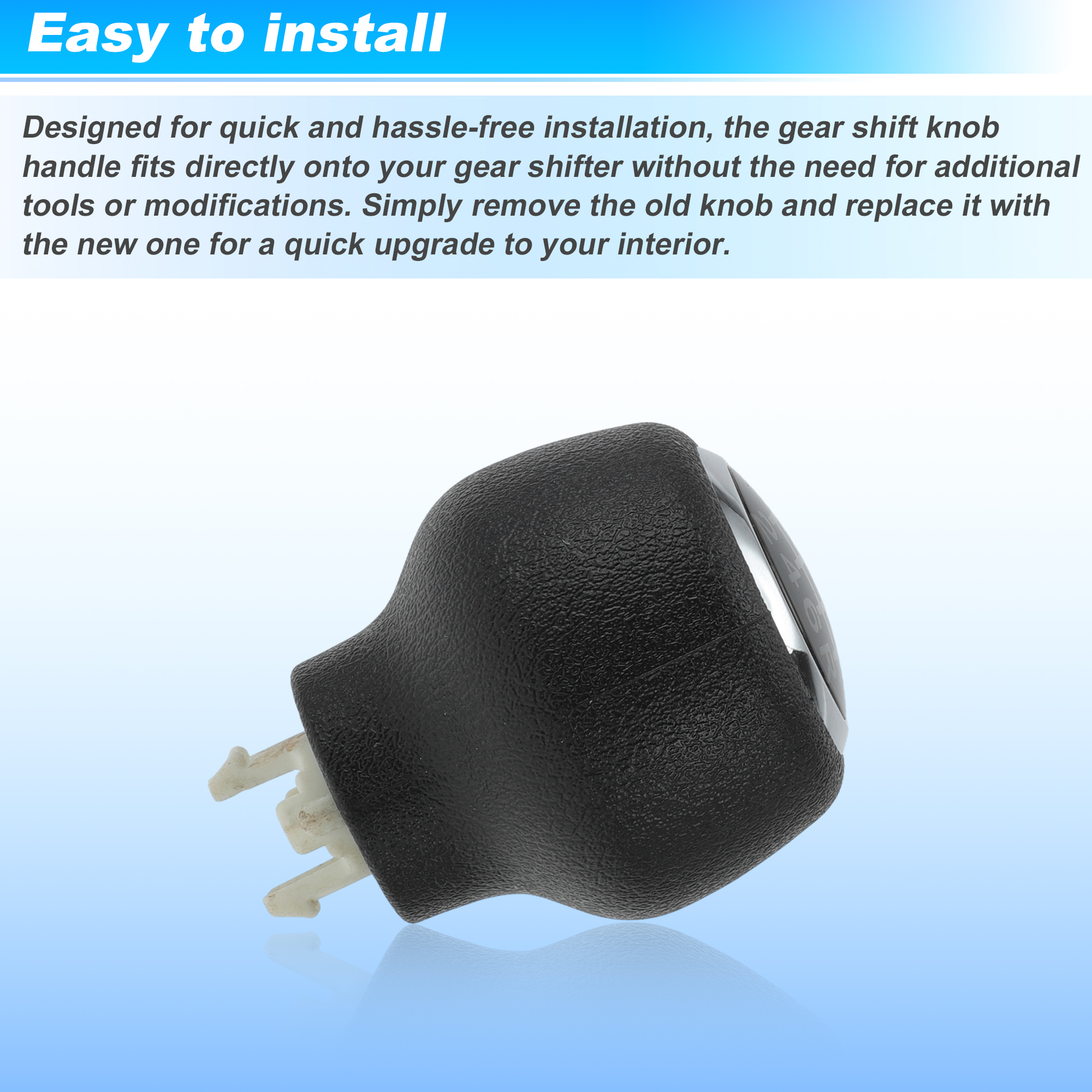 Unique Bargains Manual Transmission Gear Shifter Knob Handle for Honda Civic 2016-2019 No.54102TBAL02/54102TBAL02ZB 6 Speed Shift Gear Lever Knob Gearstick Gaiter Boot Cover