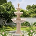 thumbnail image 3 of Haverchair Outdoor Pineapple Italian Water Fountain - 48.4" H Floor Bubbler Garden Waterfalls Fountain, 3 Tiered Cascading Freestanding Garden Fountain for Indoor, Yard, Lawn and Garden Décor, 3 of 8