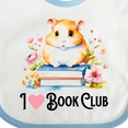 thumbnail image 4 of Inktastic I Love Book Club Girls Baby Bib, 4 of 4