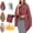 Wine Red, variant on Portable Heated Blanket Wrap Shawl for Women, USB Electric Heated Wrap, Zipper Blanket ,Fast Heating, Winter Heating Scarf Sweater