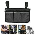 thumbnail image 3 of Bolsa lateral para scooter, silla de ruedas multifuncional, reposabrazos para silla de ruedas, bolsa colgante para andador, bolsa de almacenamiento, rendimiento confiable, 3 of 8