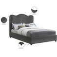 thumbnail image 2 of Meridian Furniture Felix Grey Linen Textured Fabric King Bed, 2 of 8