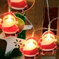thumbnail image 6 of KOYPTL Christmas Ornaments String Lights Gift bag Santa Claus Shaped-20 LED,Battery Operated Warm Lights for Christmas Tree Fireplace Bedroom Birthday Party Home Indoor Backyard Decorations(9.8 ft), 6 of 6