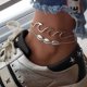 thumbnail image 1 of Pulseras de aleación para tobillo Xihbxyly para mujer tobilleras de cuerda para playa, 1 of 7