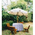 thumbnail image 2 of Vargottam Nappe Ronde Intérieure/extérieure 58 Pouces avec Trou pour Parasol et Fermeture Éclair, Nappe Imperméable, Nappes pour Table de Jardin -Lilas, 2 of 7