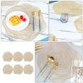 thumbnail image 3 of 6pcs Valentine's Day Hollow Placemats Rose Shape Coasters Party Table Mats, 3 of 8