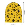 thumbnail image 5 of Beanie Hats for Men and Women, Abstract Grunge Stars Texture Patterns Adult Unisex Knit Hat Winter Warm Skull Cap, 5 of 7