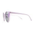 thumbnail image 3 of Girls Plastic Unicorn Charm Thin Plastic Round Horn Rim Sunglasses Purple, 3 of 4