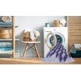 thumbnail image 2 of Ahgly Company Machine Washable Indoor Square Transitional Deep Periwinkle Purple Area Rugs, 6' Square, 2 of 7
