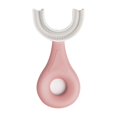 thumbnail image 1 of Cepillo de dientes en forma de U para niños, cabezal de cepillo de silicona suave de grado alimenticio, diseño de limpieza de dientes orales 360 para niños pequeños y niños, 1 of 3