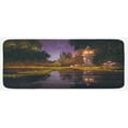 thumbnail image 1 of Landscape Kitchen Mat, Idyllic Scenery at Night with a Stone Lantern Fireflies and Forest Trees Swamp, Plush Decorative Kitchen Mat with Non Slip Backing, 47" X 19", Multicolor, by Ambesonne, 1 of 1