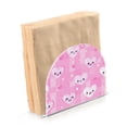 thumbnail image 3 of WOBOGO Pink Gingham Love Pattern Clear Acrylic Napkin Holder Kitchen Tissue Face Towel Cocktail Rack Bar Restaurant Dinner Paper Dispenser, 3 of 9