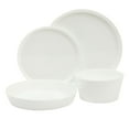 thumbnail image 3 of Gibson Home Modern Opal 16 Piece Glass Chip Resistant Dishes Double Plates and Bowls Lightweight Dinnerware Set, 3 of 14