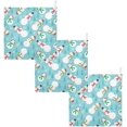thumbnail image 7 of SKYSONIC Winter Snowman Baby Muslin Washcloths Face Towel, 3 PCS Christmas Burp Cloths Cotton Wipes Infant Wash Cloth for Newborn Boys Girls 12"x12", 7 of 7