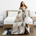 thumbnail image 5 of Custom Blanket with Photo Text Personalized Flannel Throw Blanket Birthday Anniversary Wedding Christmas Halloween Father Mother Valentines Day Gift- 30"x 40" (1Photos, 40"x30"), 5 of 6