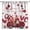 Valentine-3, variant on Love Heart Window Curtain Set with 24" Length Tiers and Valance Heart Rod Pocket Cafe Curtains Pink Window Curtains Treatment,Valentine''s Day Home Kitchen Decoration,Size S