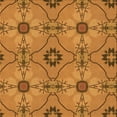 thumbnail image 1 of Ahgly Company Machine Washable Indoor Square Transitional Mahogany Brown Area Rugs, 4' Square, 1 of 7