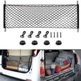 thumbnail image 2 of (2 pack) Smartasin Universal Trunk Cargo Net, Stretchable Double-Layer, Black, Automotive Cargo Net, 2 of 8