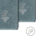 thumbnail image 2 of Authentic Hotel and Spa  100% Turkish Cotton Monica 2PC Embellished Washcloth Set Teal P, 2 of 3