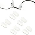 thumbnail image 2 of Eyeglass Nose Pads Covers Slip-on Silicone Glasses Nose Pad Anti Slip Soft Nose Pads for Eyeglasses Repair Kit(5 Pairs), Clear/S, 2 of 7