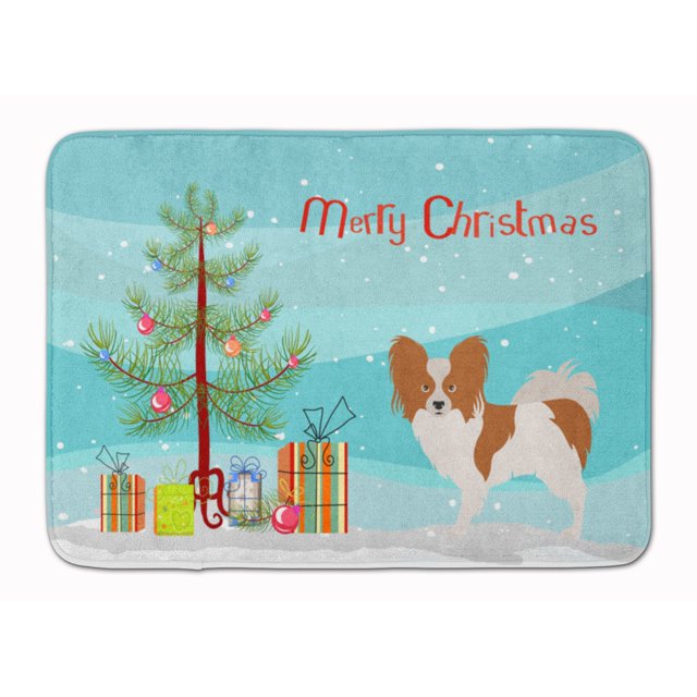 "Treasures Papillon Christmas Floor Mat, 19hx27w, Multicolor" Caroline's Treasures BB8472RUG