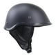 thumbnail image 1 of Casco abierto negro con arnés de cinturón y protección frontal para motocicleta Cruiser METRO, 1 of 5