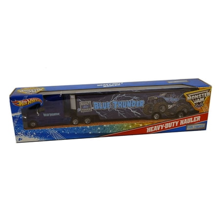 Hot Wheels Monster Jam BLUE THUNDER Heavy-Duty Hauler